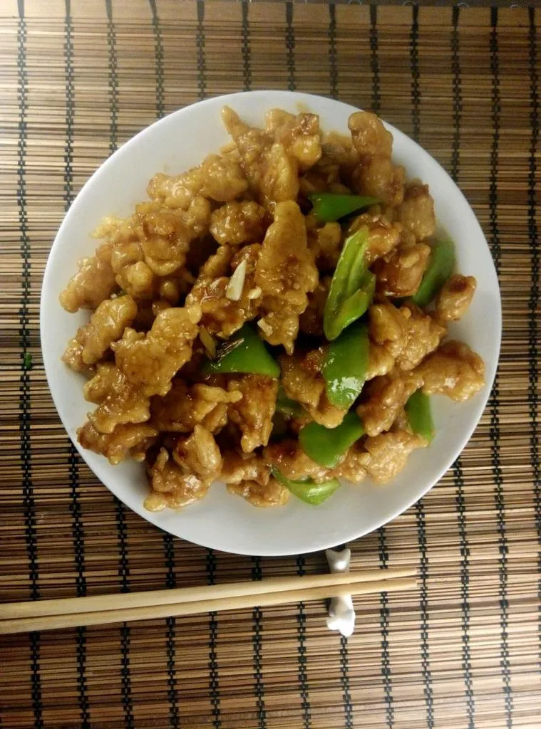 Lanières de porc sautées