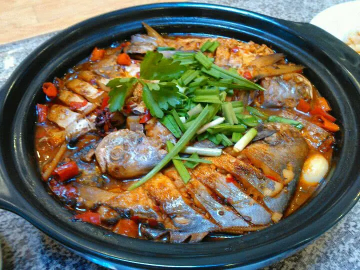 Braised Pomfret with Stinky Tofu