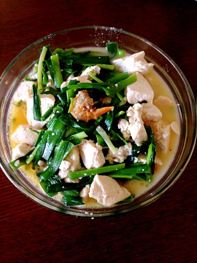 Leek and Seafood Tofu Soup