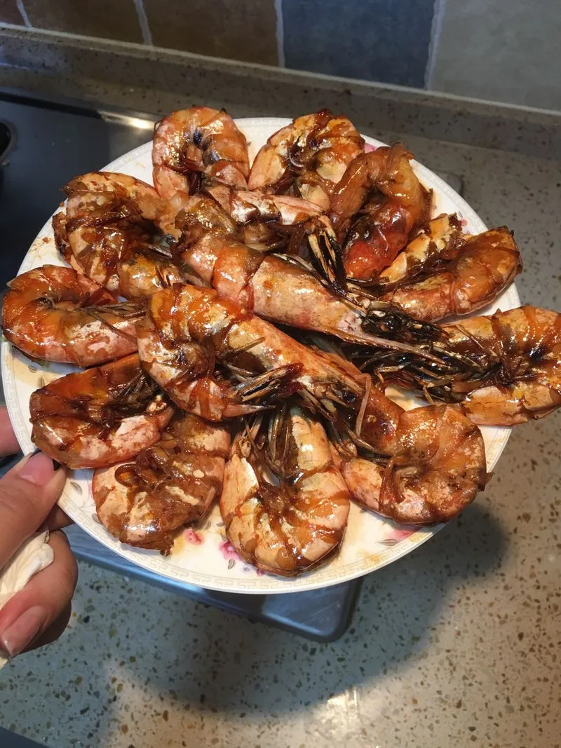 Braised Shrimp in Oil