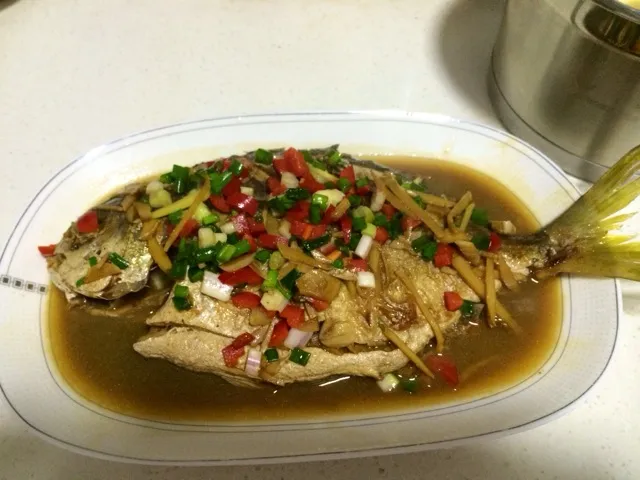 Braised Golden Pomfret
