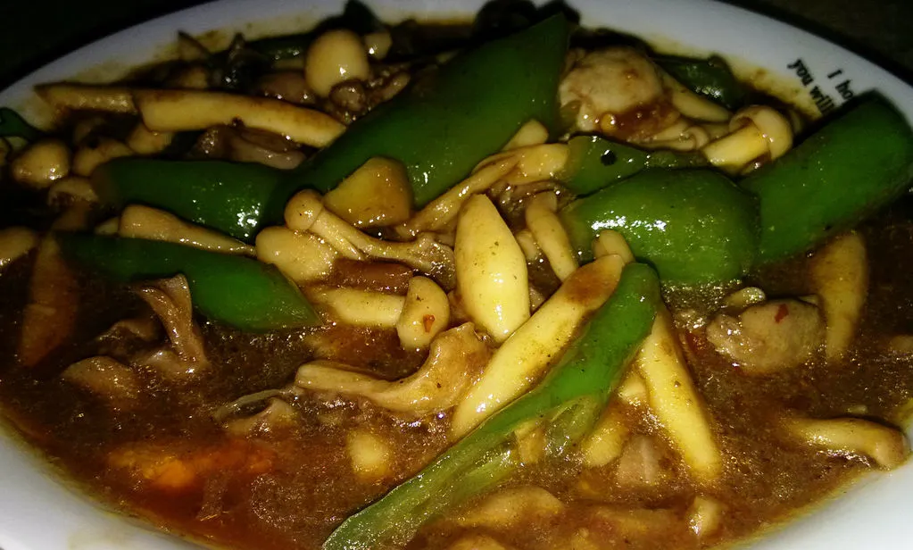 Seafood and Chicken Offal Stir Fry