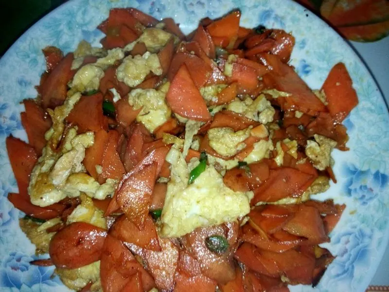 Carrot and Egg Stir Fry