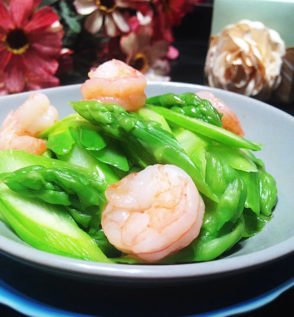 Garnelen- und Spargel-Stir-Fry