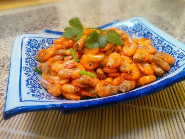 Stir-fried River Shrimp