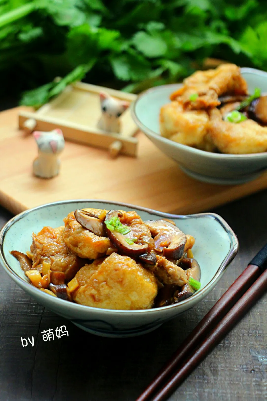 Minced Pork and Mushroom Tofu Soup
