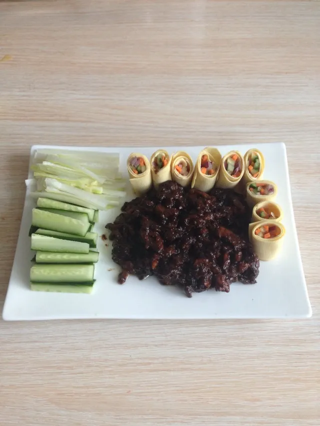 Peking Sauce Beef Strips Northeast Version
