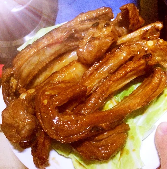 Pan-seared Pork Ribs