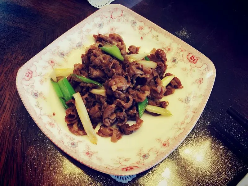 Scallion Stir-Fried Lamb