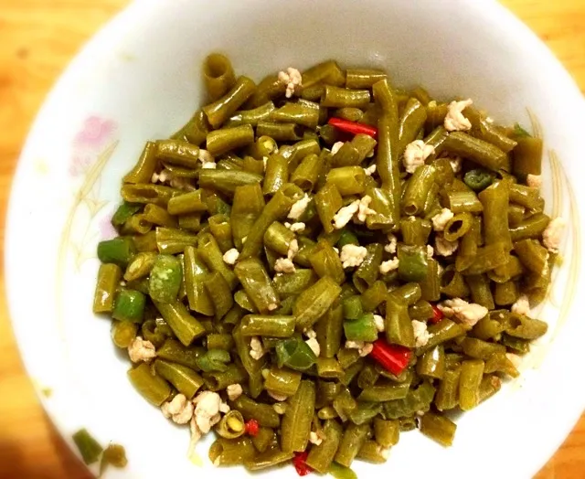 Drunken Meat and Pickled Bean Shoots