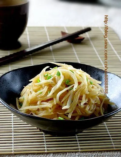 Silver Fish Stir-Fried with Radish Strips
