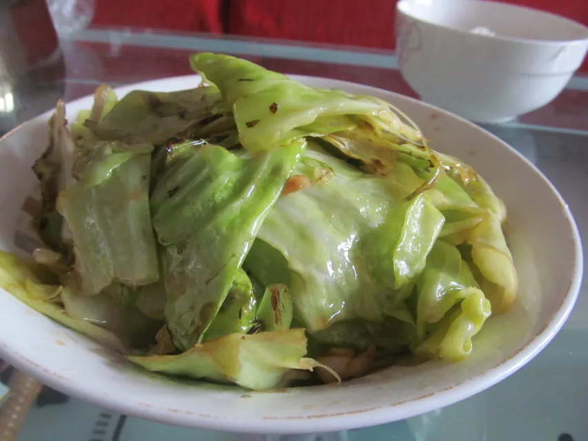 Repollo chino salteado