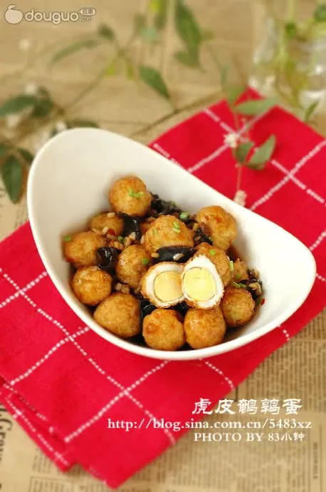 Quail Eggs in Tiger Skin