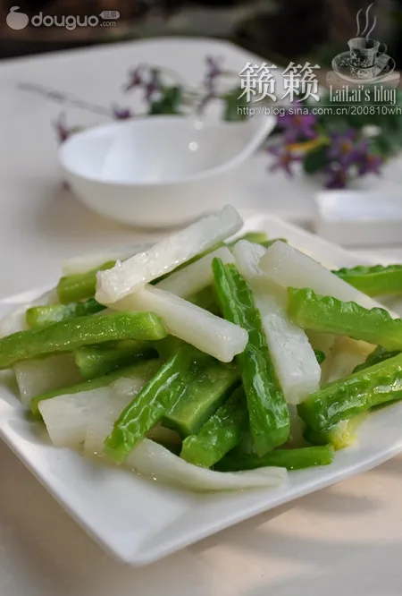 Stir-fried Yam and Bitter Melon