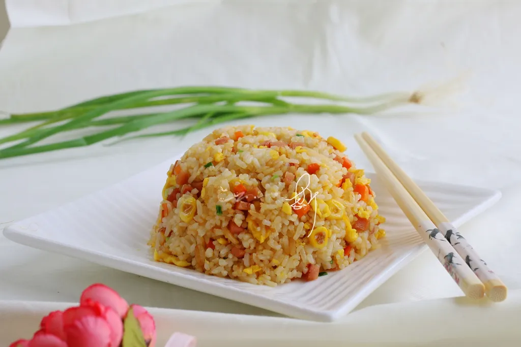 Ham and Carrot Fried Rice