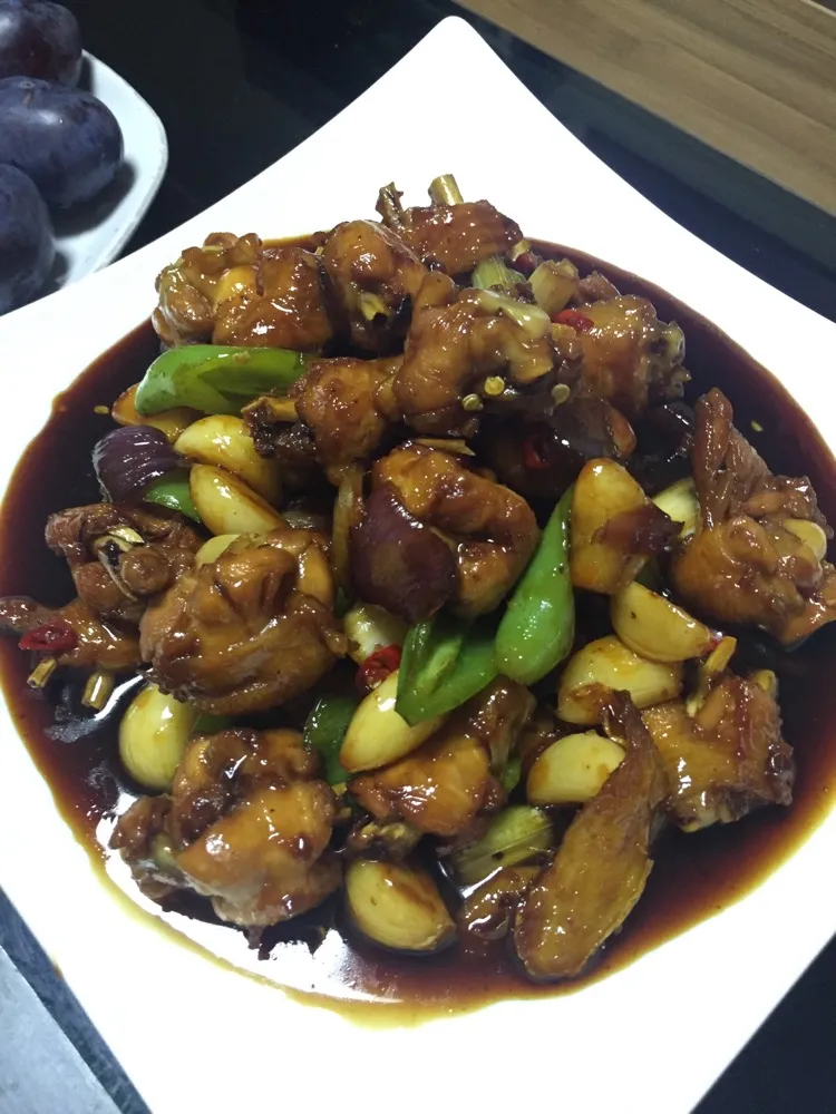 Three Cup Chicken with Garlic
