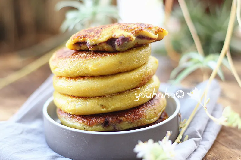 Sweet Potato and Mung Bean Sticky Rice Cake