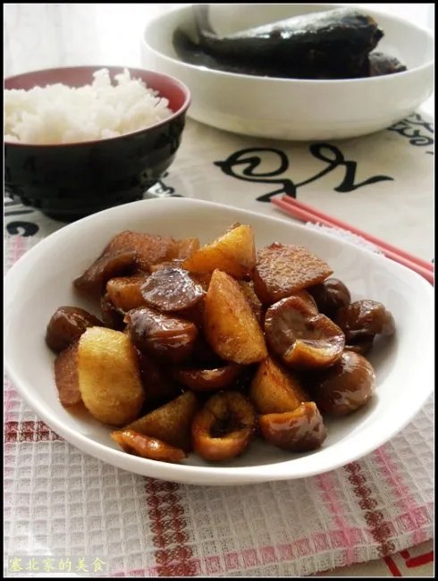 Braised Chestnuts and Yam