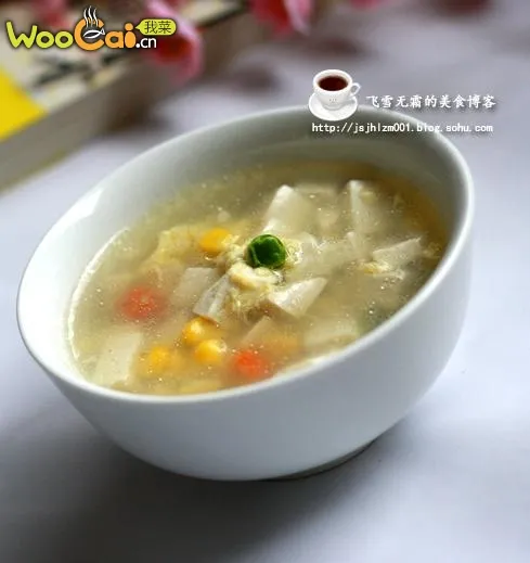 Tofu and Egg Drop Soup