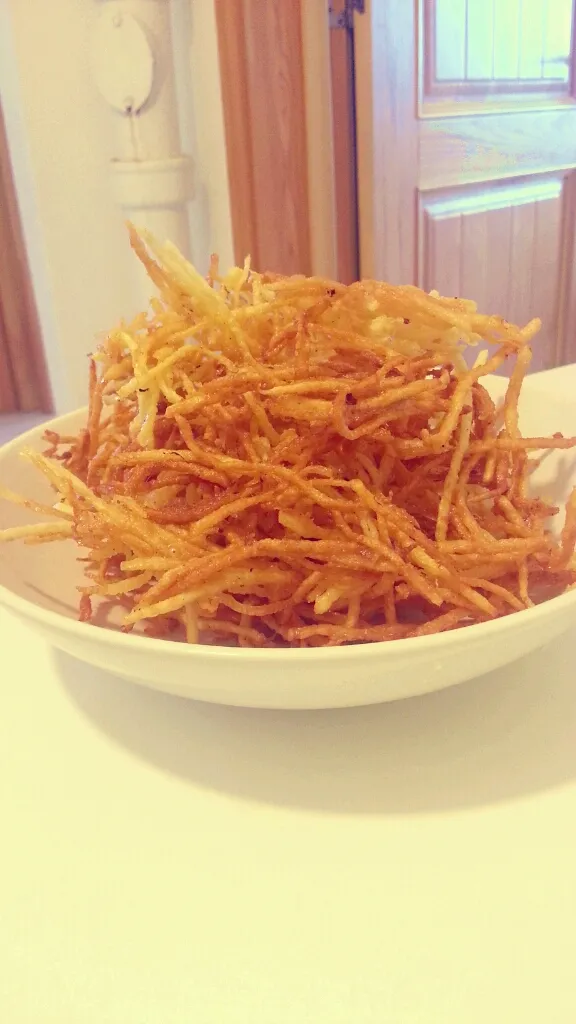 Tirabuzones de Papa Fritos