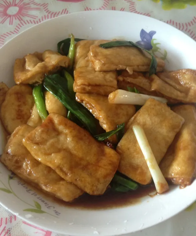 Green Garlic Tofu