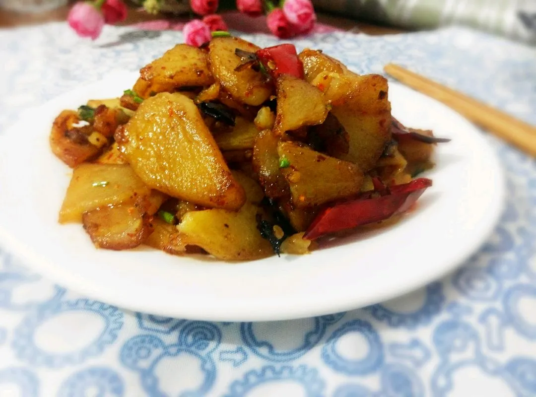 Tranches de pommes de terre sautées