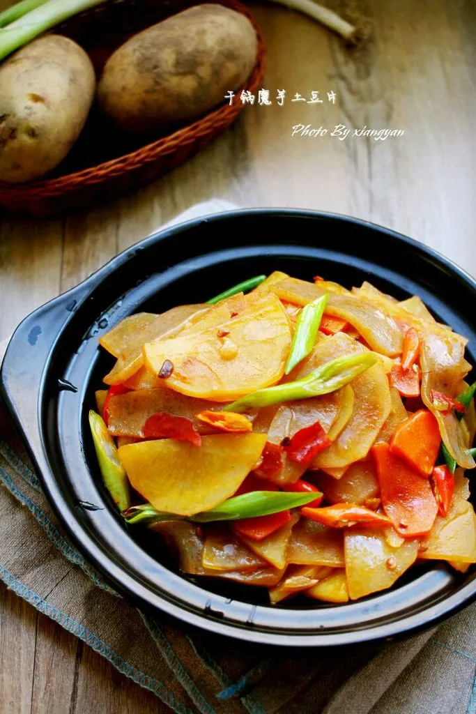 Fette di Patata Saltate con Konjac