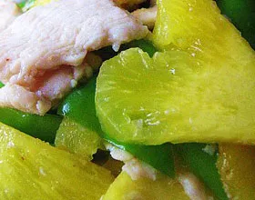 Ananas Hühnchen Scheiben