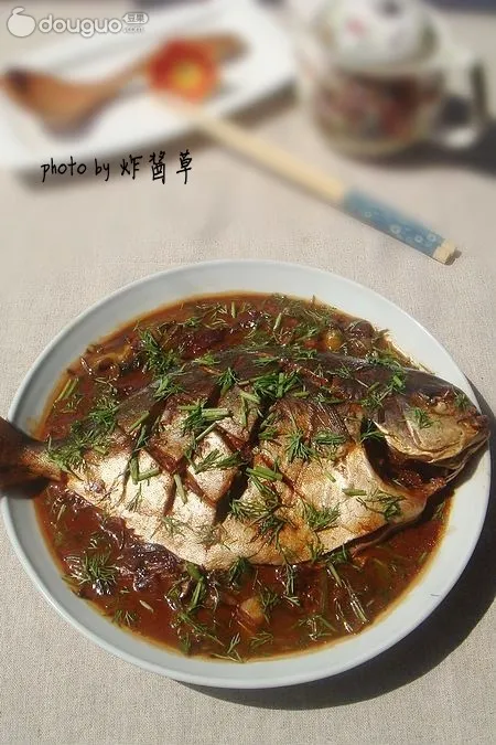 Pomfret braisé