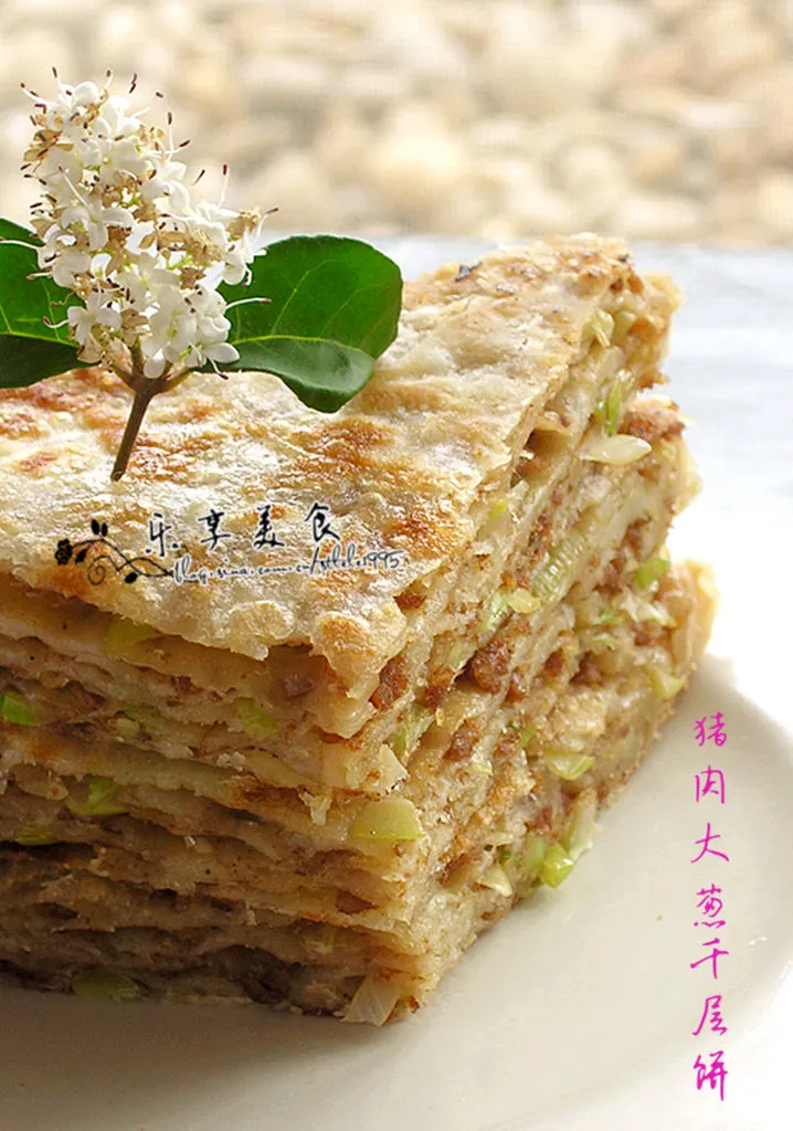 Pork and Scallion Layered Meat Pie