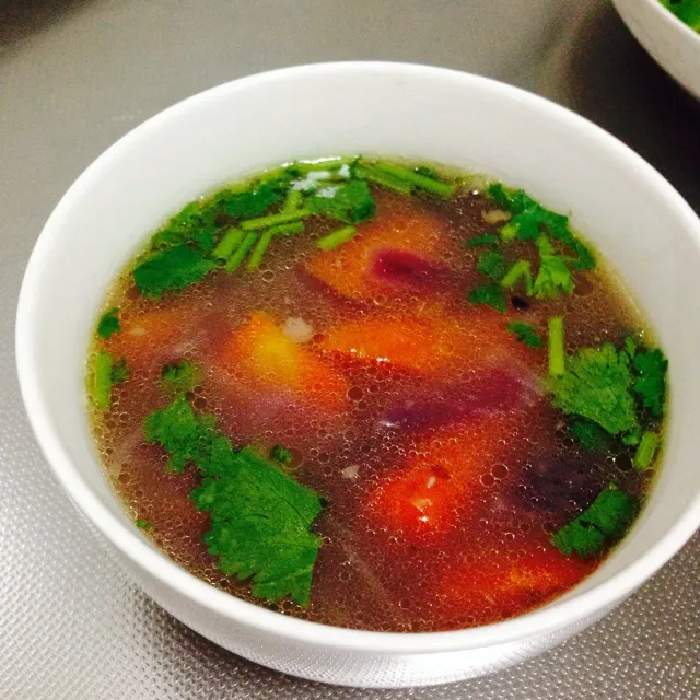 Potage de Carotte et d'Os de Boeuf