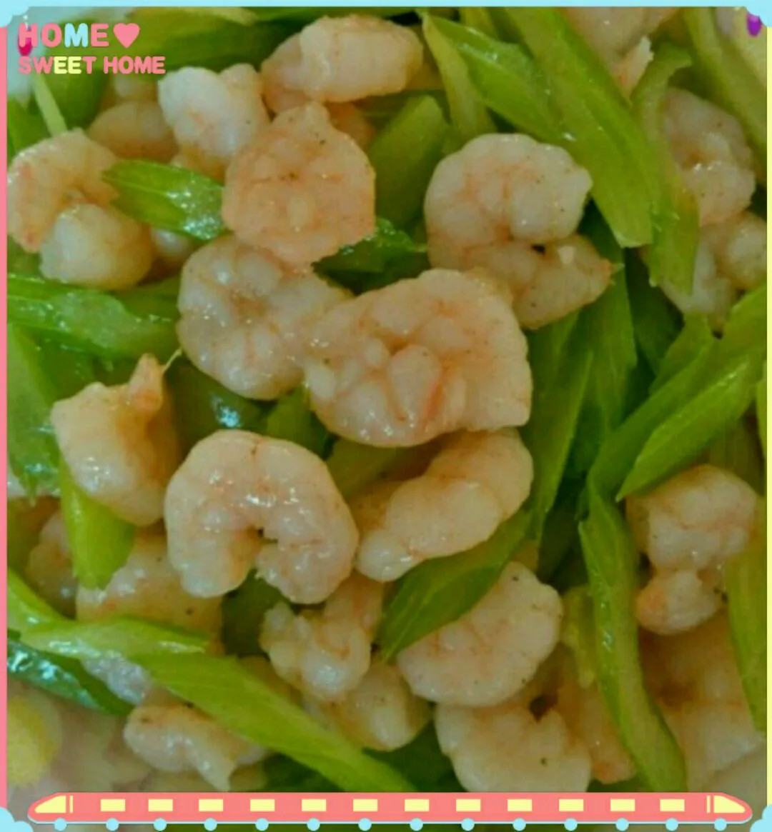 Shrimp and Celery Stir-Fry