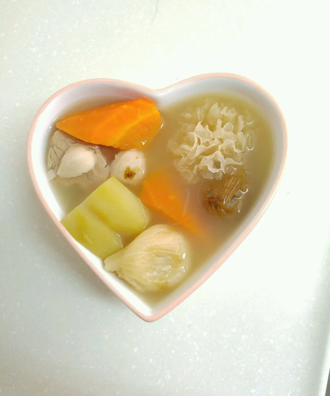 Carrot Lotus Root Snow Ear Lily Fig Soup