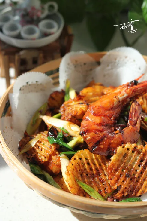 Spicy Shrimp and Potato