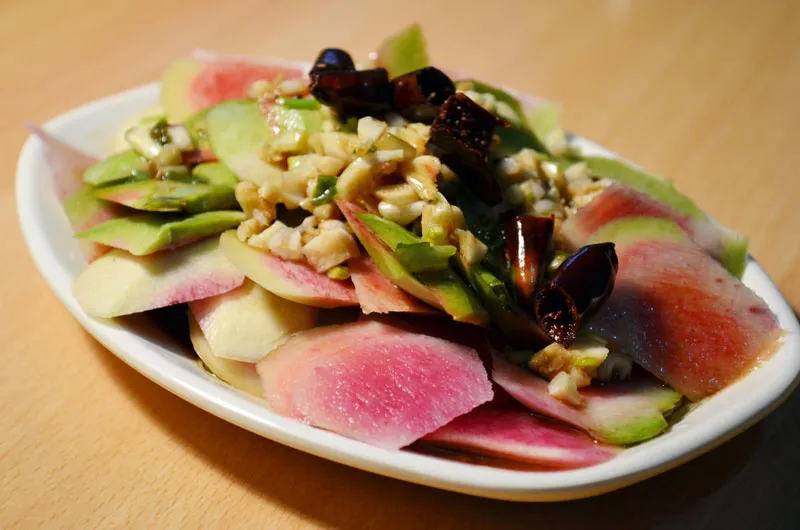 Salade de peau de radis