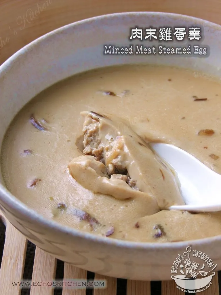 Steamed Egg with Minced Meat