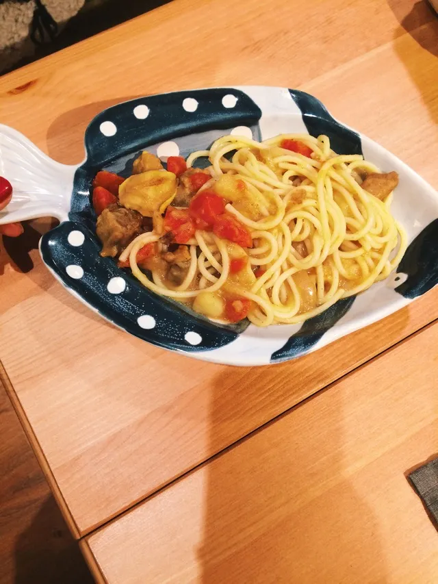 Curry Potato Beef Brisket Pasta