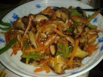 Champignons au parfum de poisson
