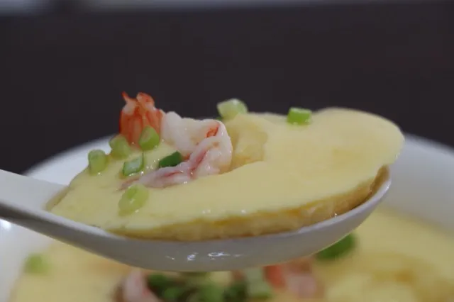 Steamed Egg with Shrimp