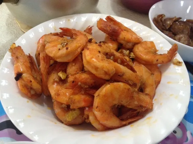 Spicy Stir-Fried Prawns