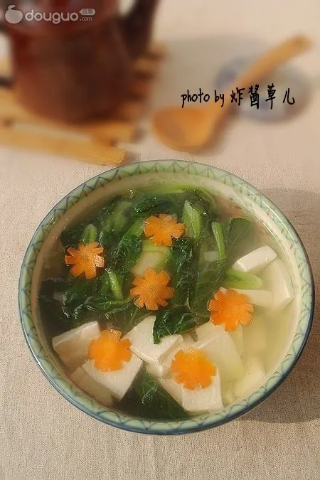 Spinach Tofu Soup