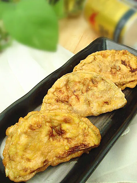 Boîtes d'aubergine frites