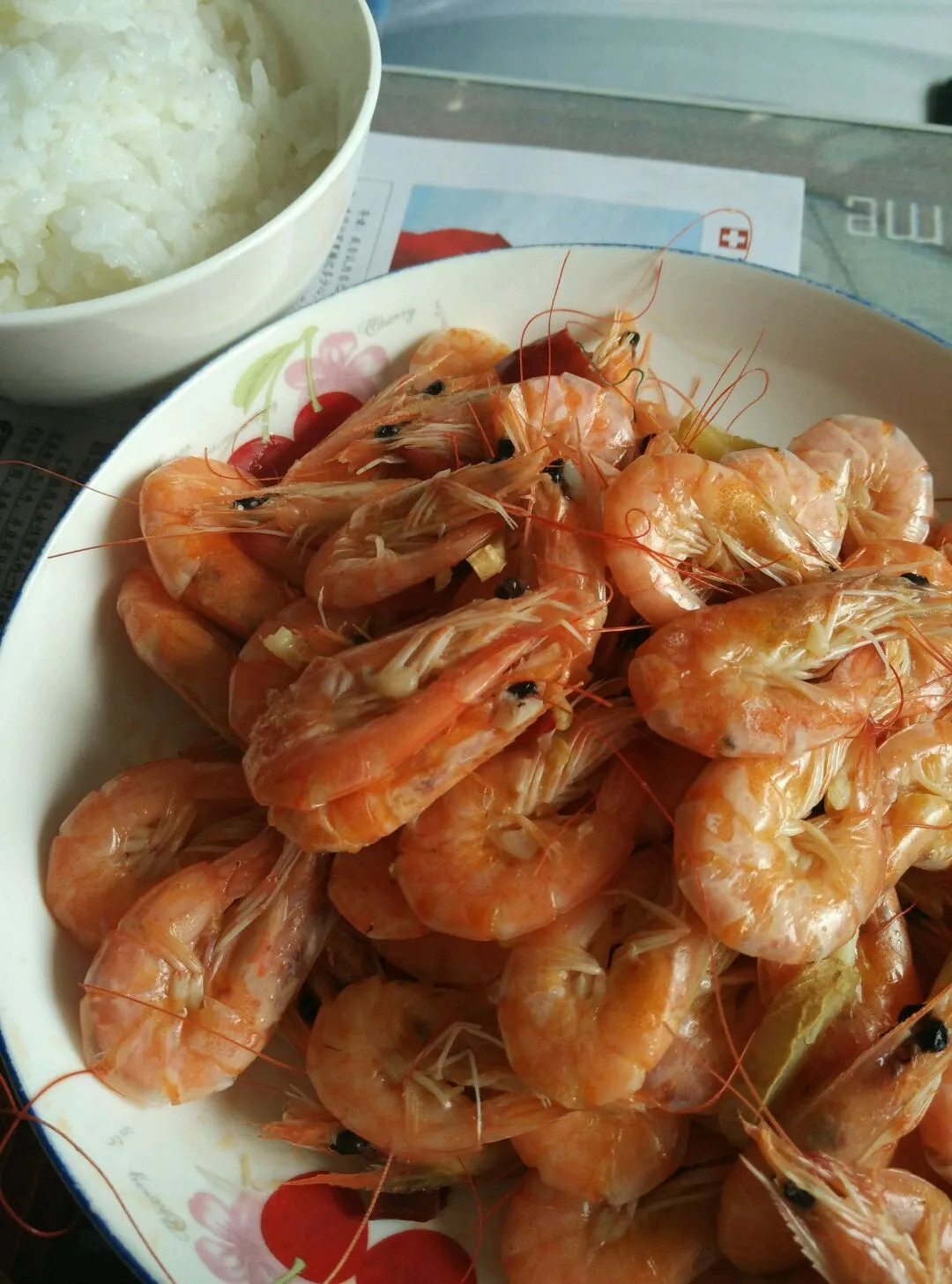 Stir-fried Prawns with Scallions