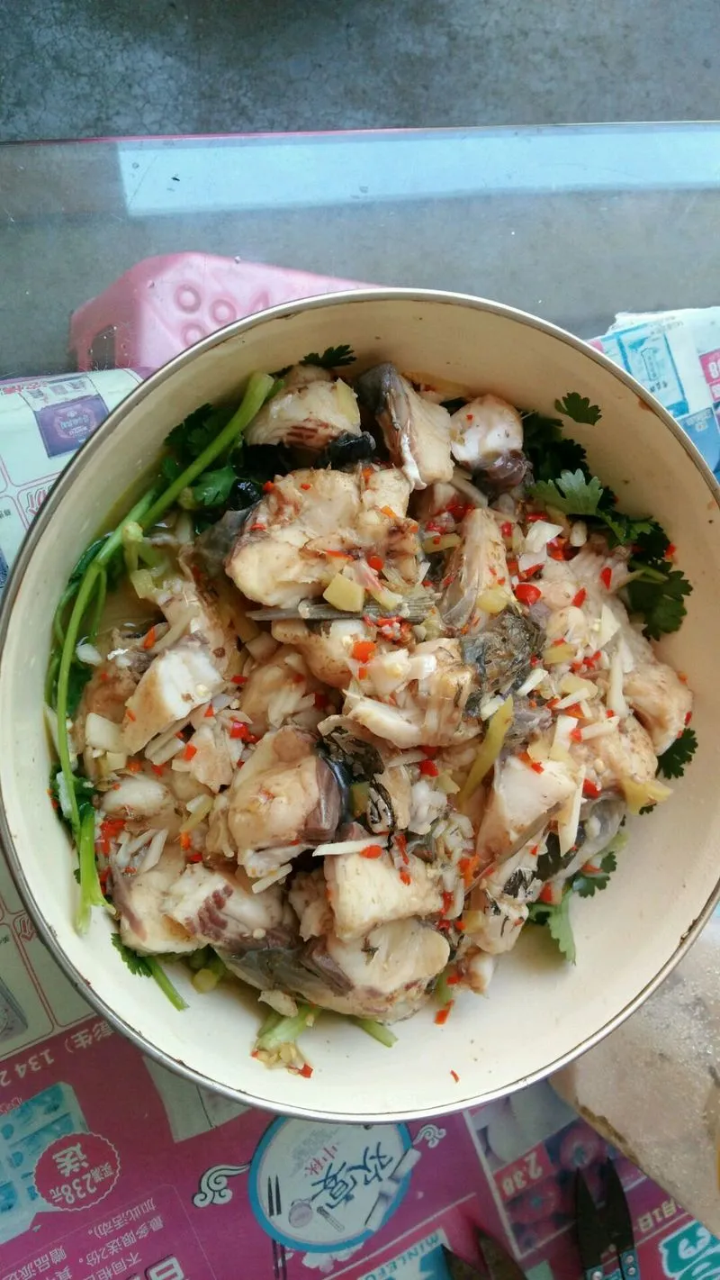 Grass Carp with Coriander